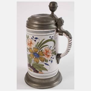 Barocker Thüringer Fayencewalzenkrug