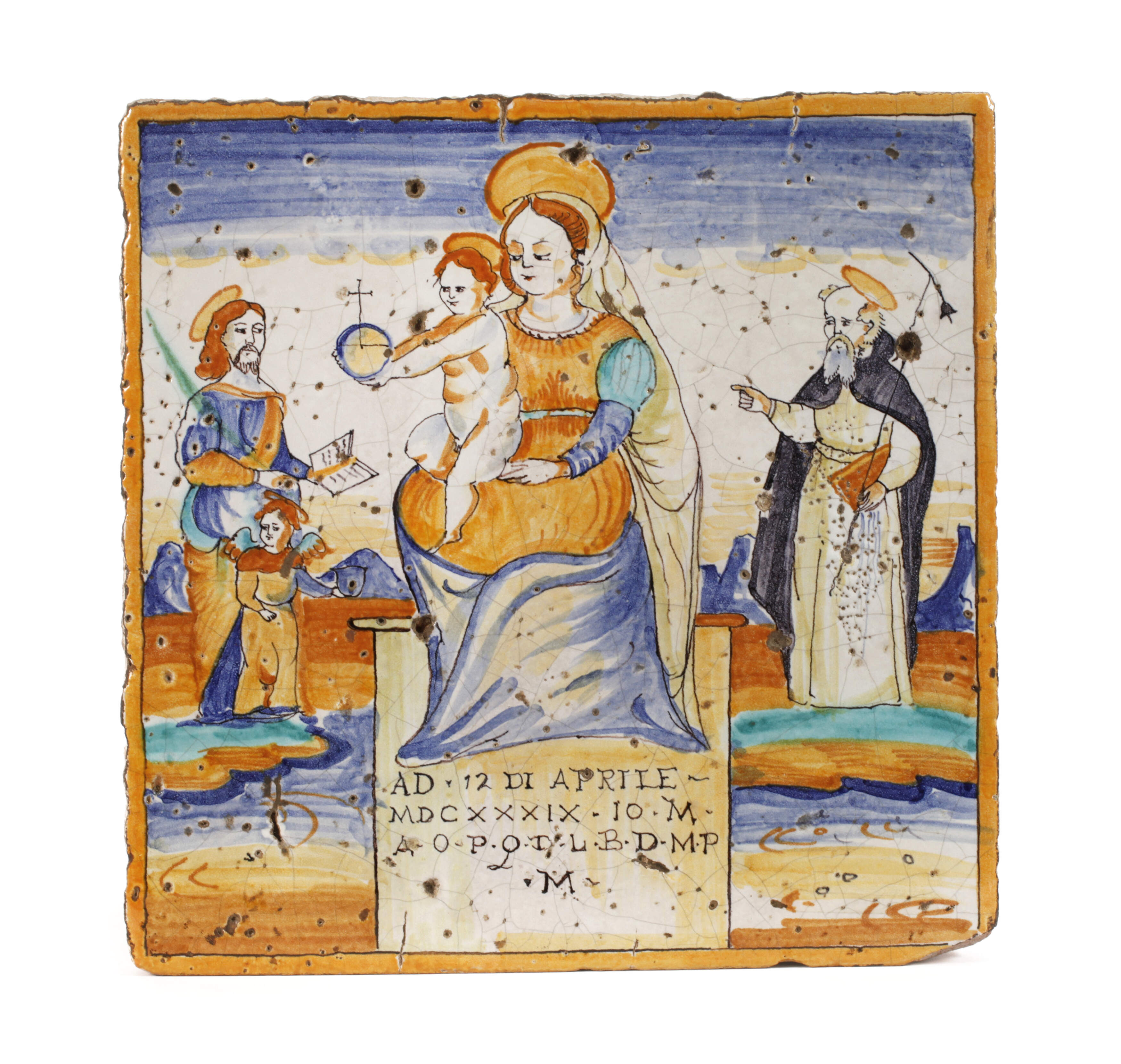 Deruta Italien große Wandfliese