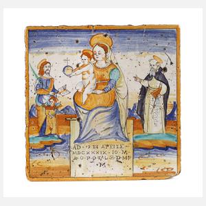 Deruta Italien große Wandfliese