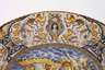 Übergroße italienische Majolikaplatte