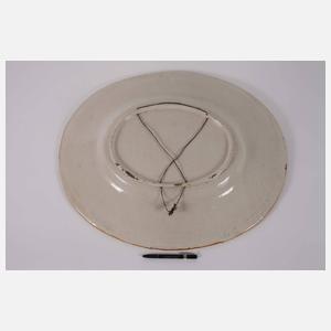 Übergroße italienische Majolikaplatte