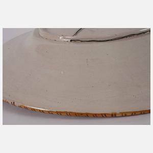 Übergroße italienische Majolikaplatte