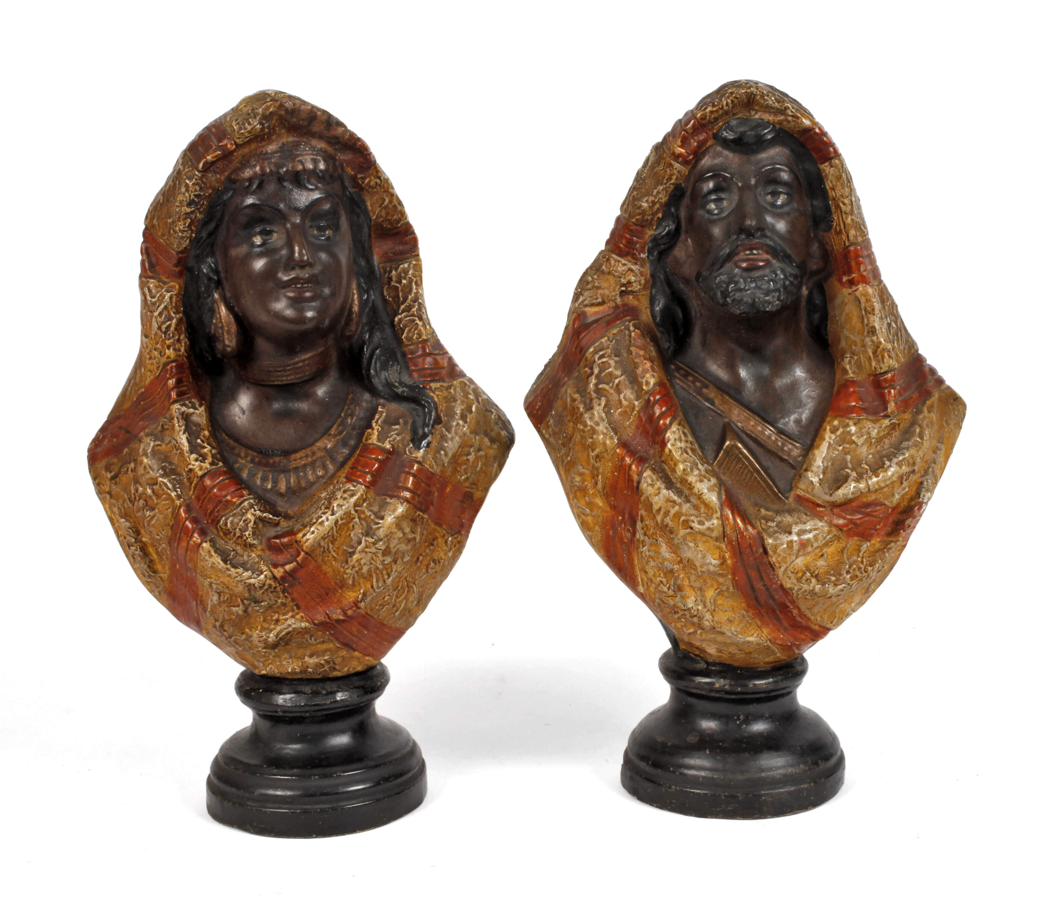 William Guérin & Cie. Paar Araberbüsten