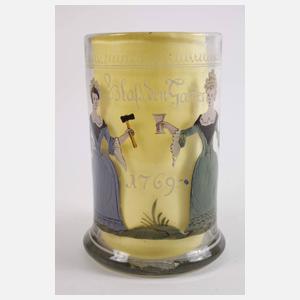 Seltener Freundschaftsbecher Sachsen 1769