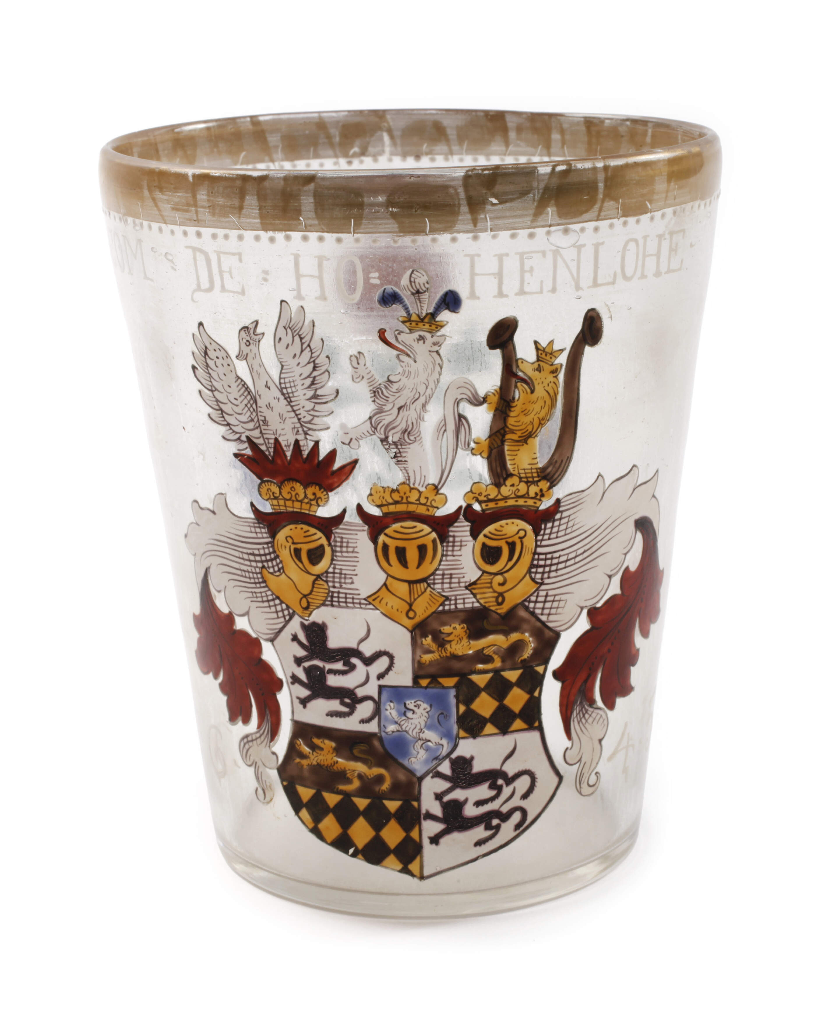 Fritz Heckert großes Becherglas