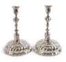 Paar barocke Silberleuchter