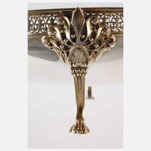 Silberschale mit Glaseinsatz