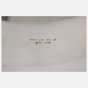 Silberschale mit Glaseinsatz