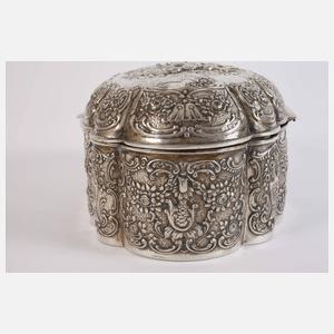 Silber üppige Schatulle im Barockstil