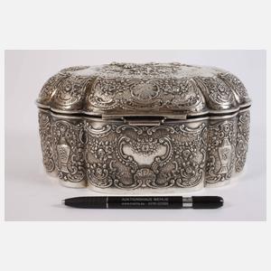Silber üppige Schatulle im Barockstil