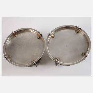 Silber Paar Weinflaschenhalter