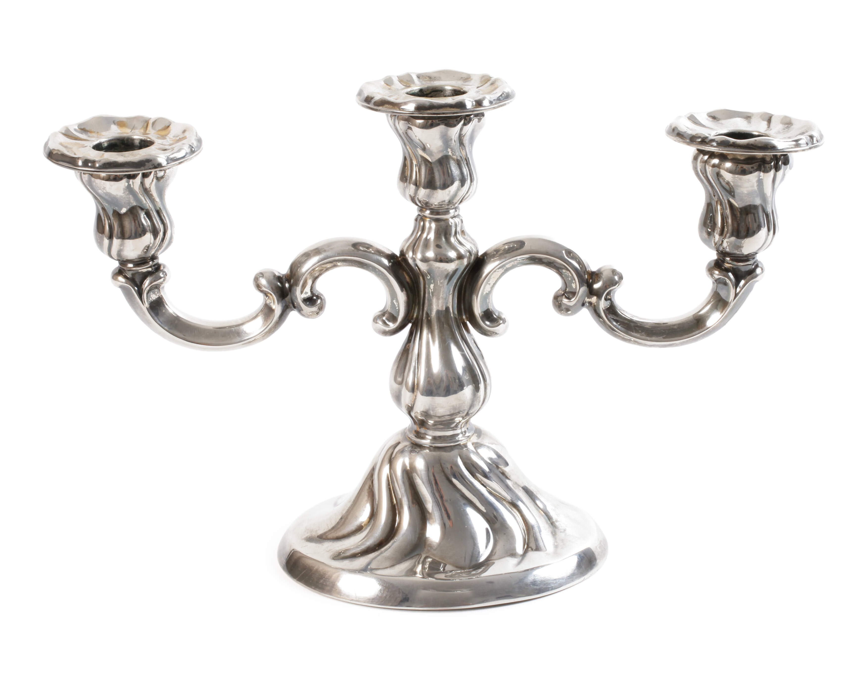 Silber Tafelleuchter im Barockstil