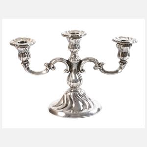 Silber Tafelleuchter im Barockstil