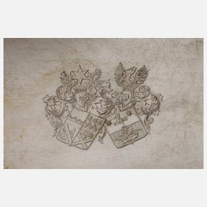 Silber Zucker/Sahne-Set aus Adelsbesitz