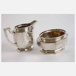 Silber Zucker/Sahne-Set aus Adelsbesitz
