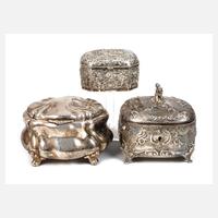 Silber drei Zuckerdosen111