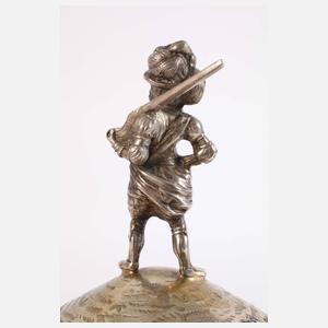 Silber großer Kugelfußhumpen im Barockstil