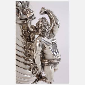 Silber Prunkkaraffe im Barockstil