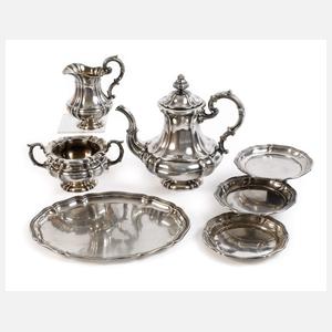 Silber Kaffeekernstück im Barockstil