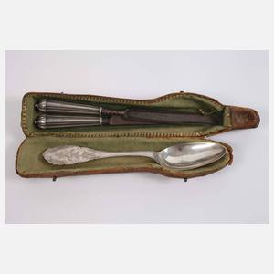 Barockes Reisebesteck Silber