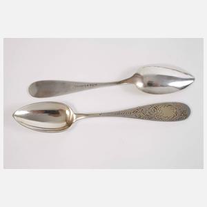 Silber zwölf Kaffeelöffel Historismus