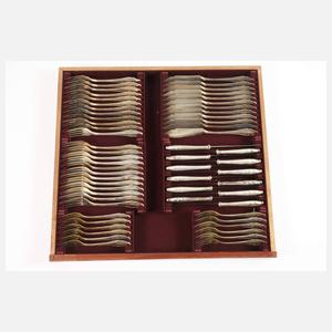 Silberbesteck für zwölf Personen