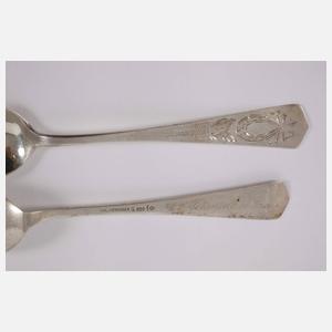 Zwölf Kaffeelöffel Silber