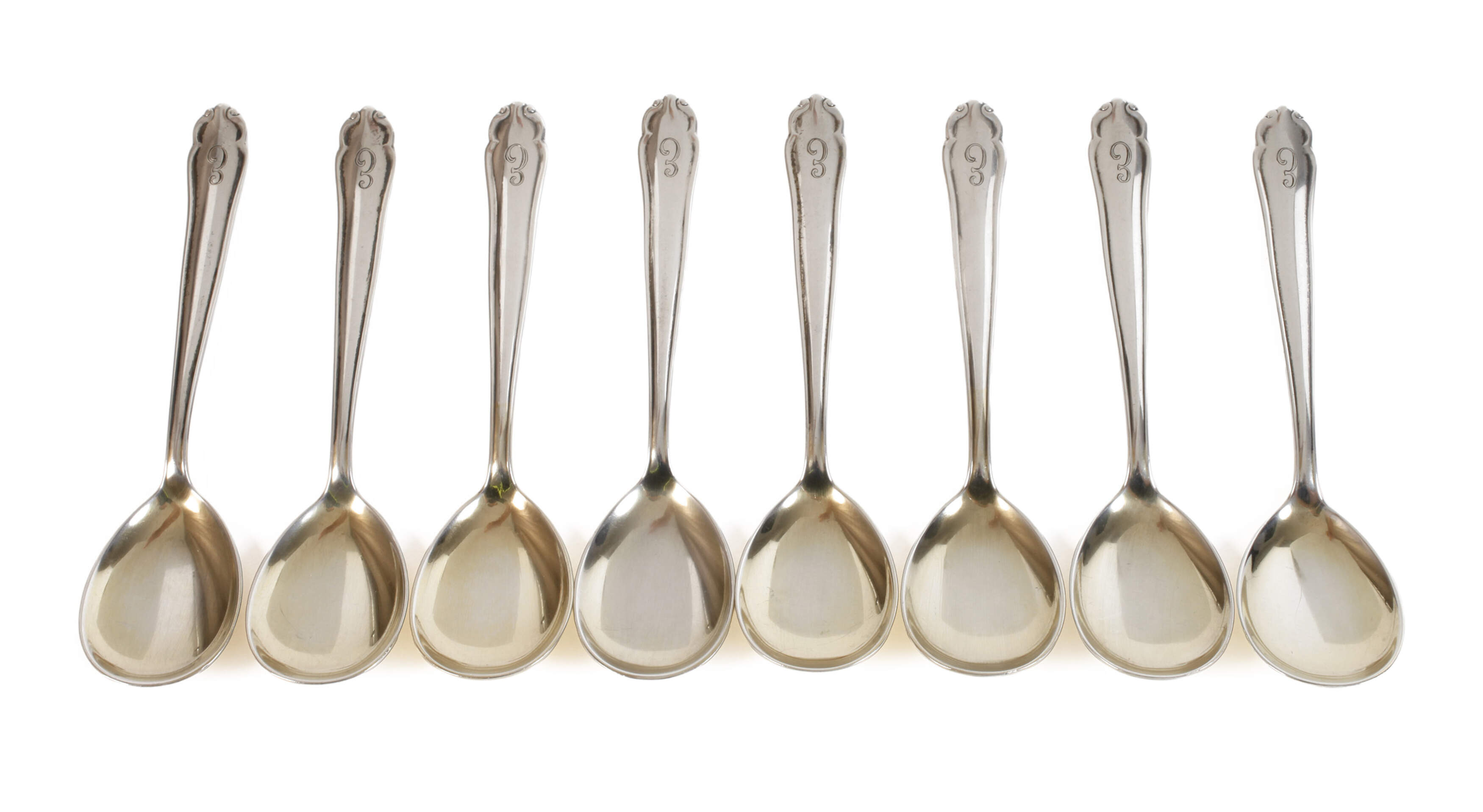 Silber acht Eislöffel