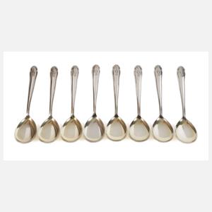 Silber acht Eislöffel