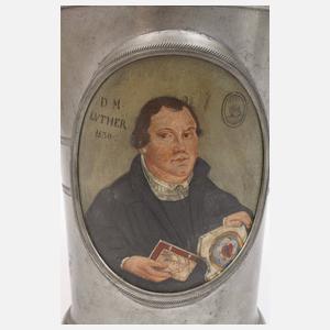 Paar seltene Portrait-Becher Martin Luther
