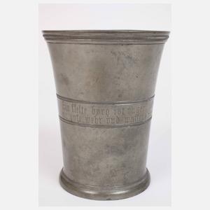 Paar seltene Portrait-Becher Martin Luther