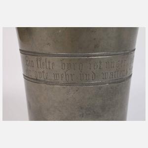 Paar seltene Portrait-Becher Martin Luther