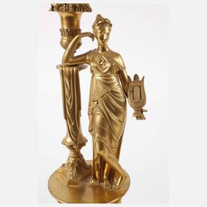 Paar große klassizistische Girandolen