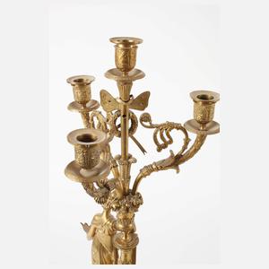 Paar große klassizistische Girandolen