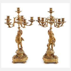 Paar figürliche Kandelaber