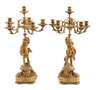 Paar figürliche Kandelaber