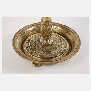 Bouillotte-Lampe als Leuchter