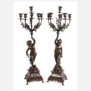 Paar große Kandelaber