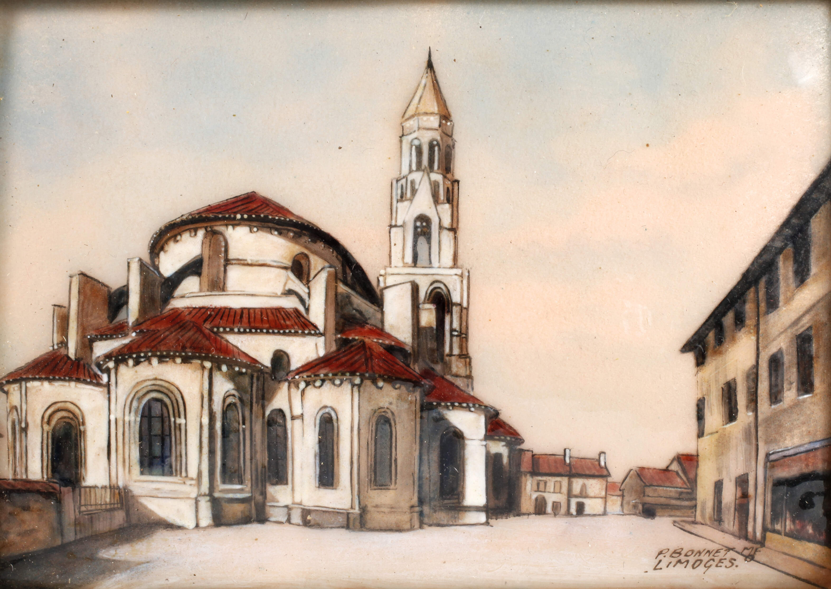 Emaillebildplatte Limoges