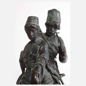 Albert Moritz Wolff, Kosakenpaar zu Pferde