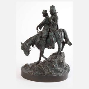 Albert Moritz Wolff, Kosakenpaar zu Pferde