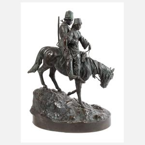 Albert Moritz Wolff, Kosakenpaar zu Pferde