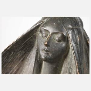 Gustav Gurschner Schale "Ophelia" und Mädchenfigur