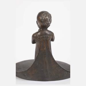 Gustav Gurschner Schale "Ophelia" und Mädchenfigur