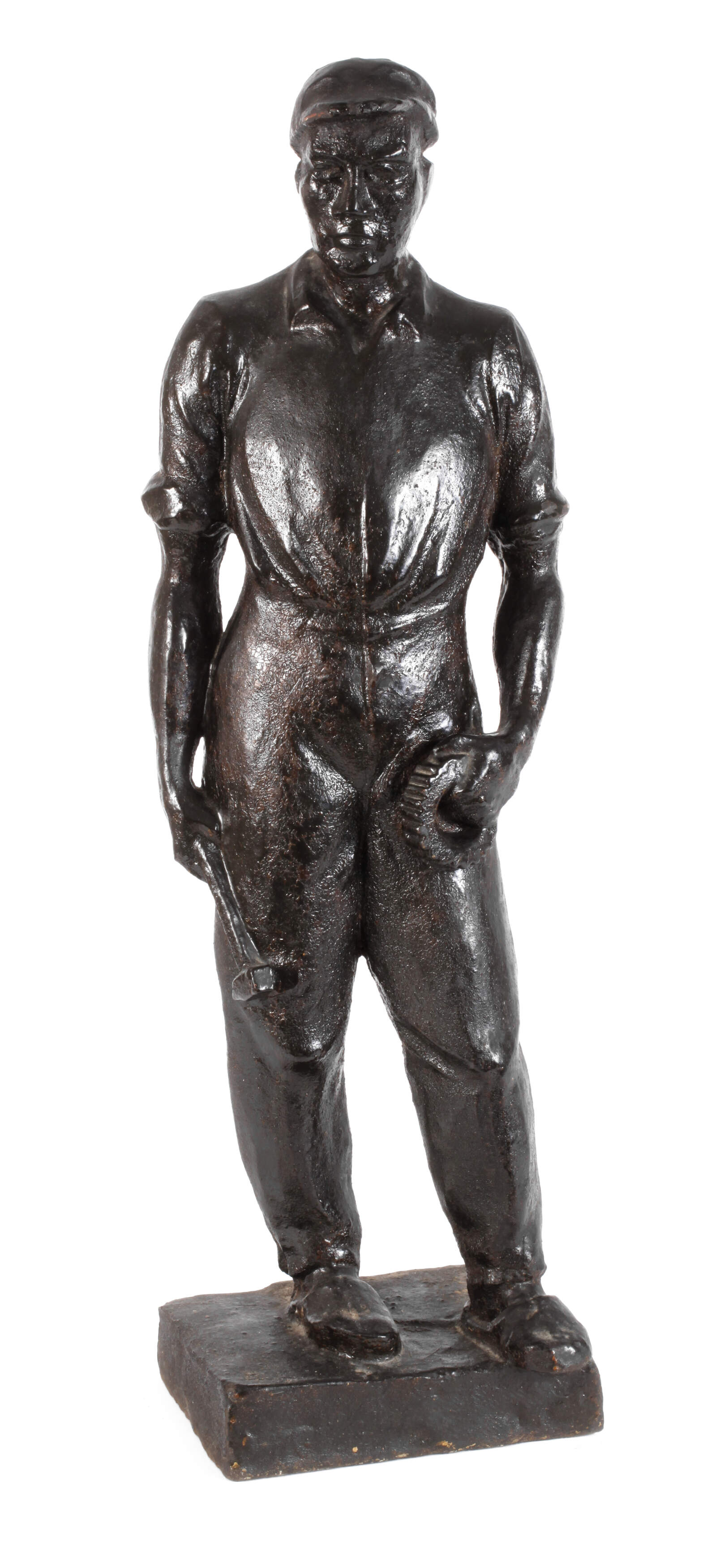 Arbeiterskulptur als Allegorie auf die Industrie