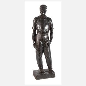 Arbeiterskulptur als Allegorie auf die Industrie