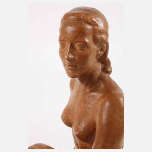 Monogrammist CB, Sitzender Damenakt