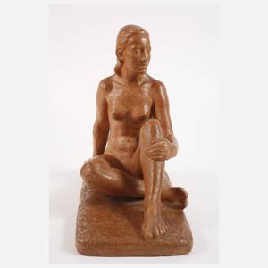 Monogrammist CB, Sitzender Damenakt