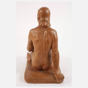 Monogrammist CB, Sitzender Damenakt