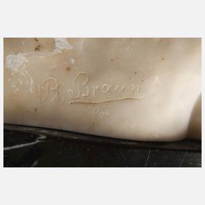 P. Braun, Büste Jugendstilschönheit